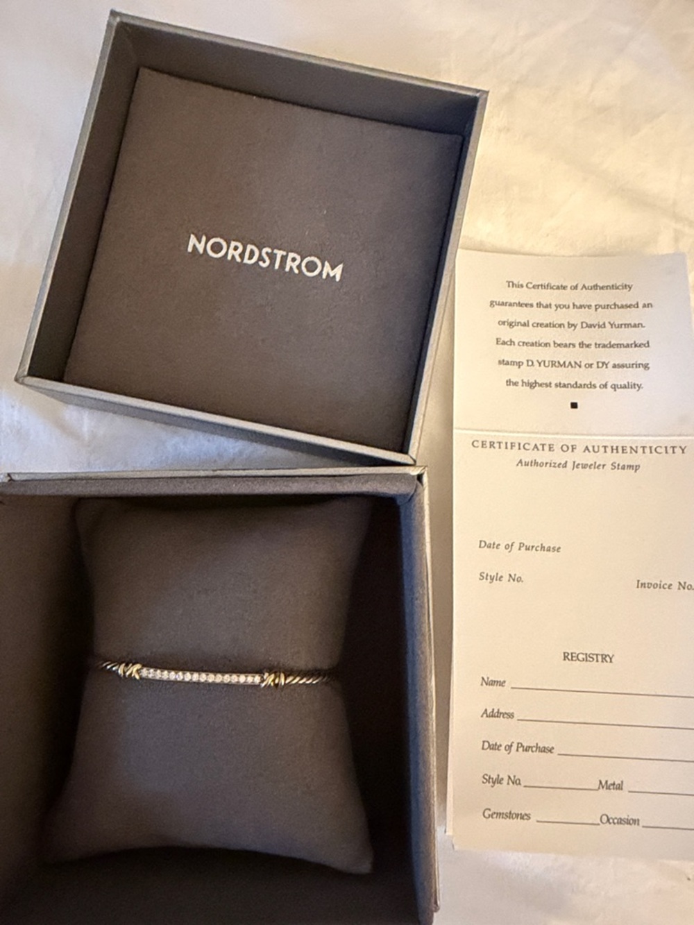 David Yurman petite Helena wrap Cable Bracelet - Picture 2 of 8